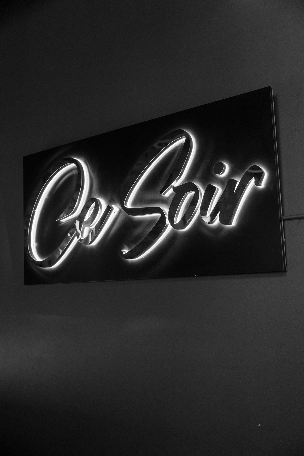 Ce Soir neon sign